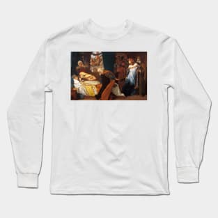 The Feigned Death Of Juliet by Frederic Leighton Long Sleeve T-Shirt